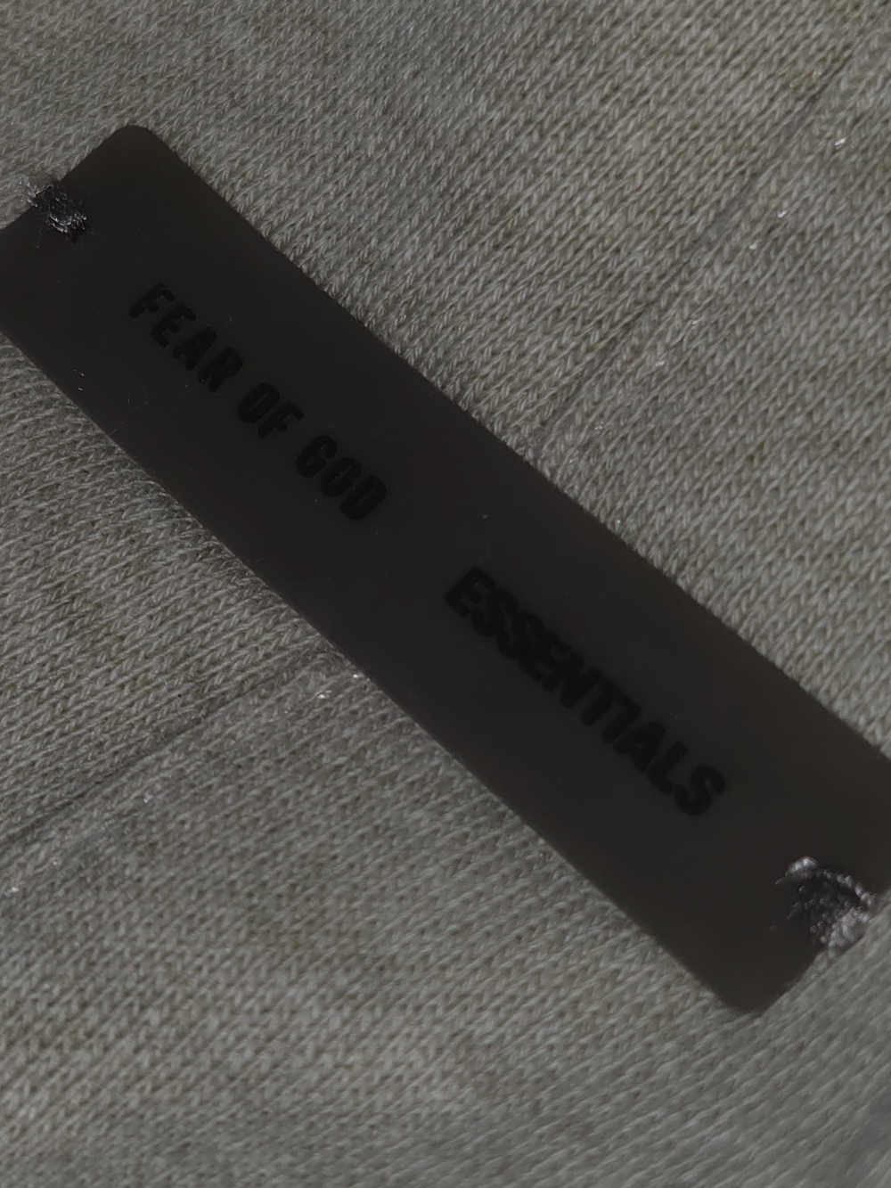 Fear of God Essentials Men’s OVERSIZED (Heather STONE) T‑Shirt & Shorts Set - Picture 9 of 11
